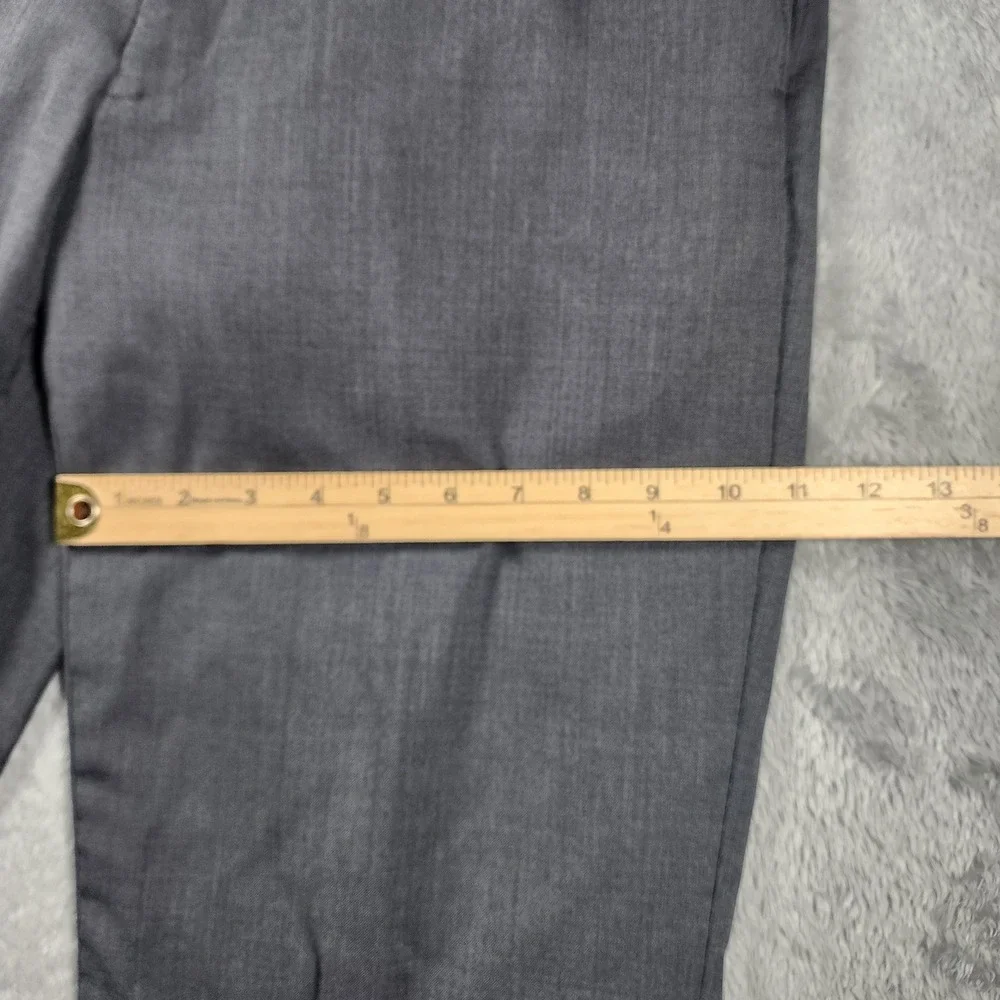Hart Schaffner Marx Pants Mens 32x29 Gray Wool Stretch Dress Slacks (Tag‎ 34x30)